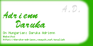 adrienn daruka business card